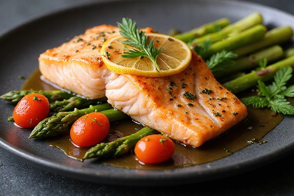 Receta de Salmón al Horno con Verduras